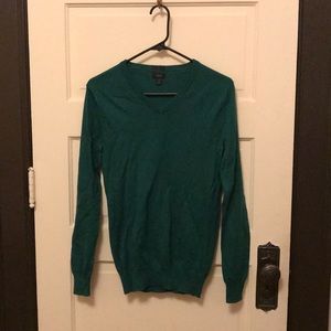 J. Crew Merino Wool green sweater slim fit XS